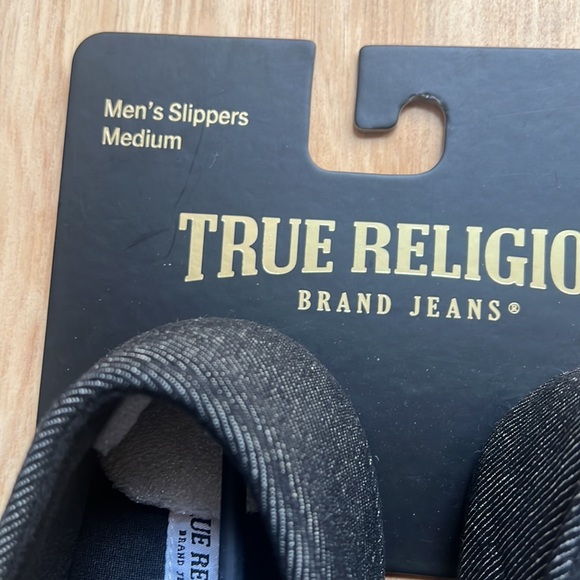 NWT True Religion Mens Slippers Mens size M 7/8 - Picture 4 of 6